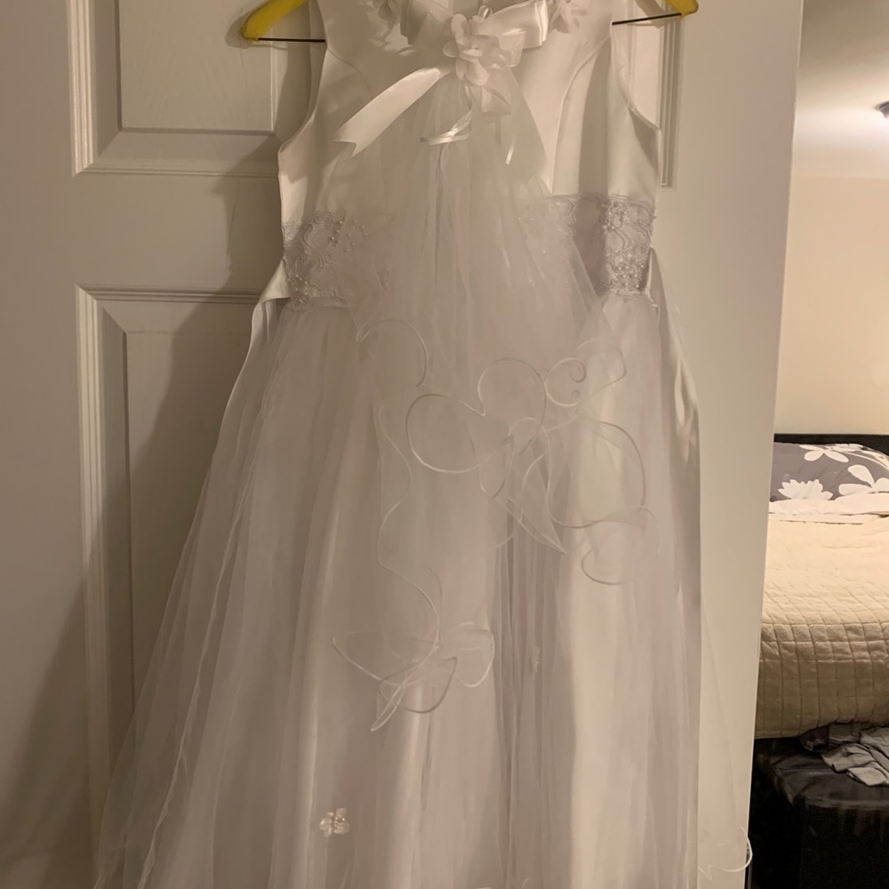First Communion/Flower Girl Dress with Veil